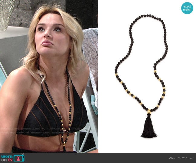 Gorjana Hannah Necklace worn by Summer Newman (Hunter King) on The Young & the Restless