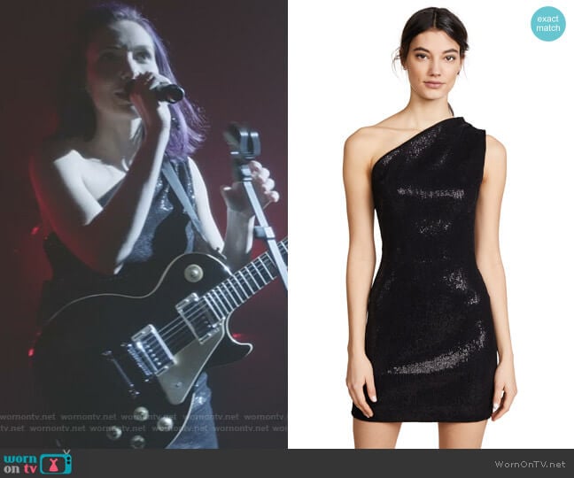 Valentina One Shoulder Mini Dress by Haney worn by Alannah (Rainee Blake) on Nashville