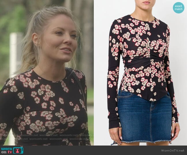 Domino Floral Print Top by Isabel Marant worn by Jessie Caine (Kaitlin Doubleday) on Nashville