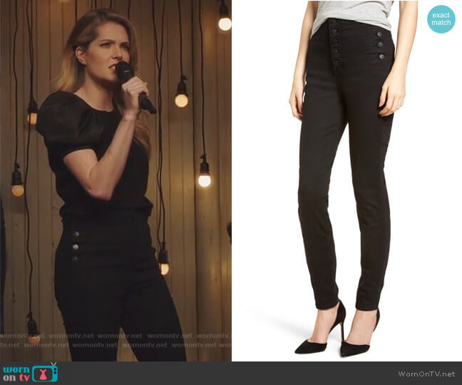 Natasha Photoready High Waist Skinny Jeans by J Brand worn by Sutton (Meghann Fahy) on The Bold Type