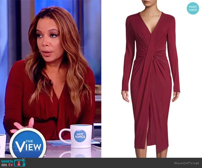 WornOnTV: Sunny’s red twisted front dress on The View | Sunny Hostin ...