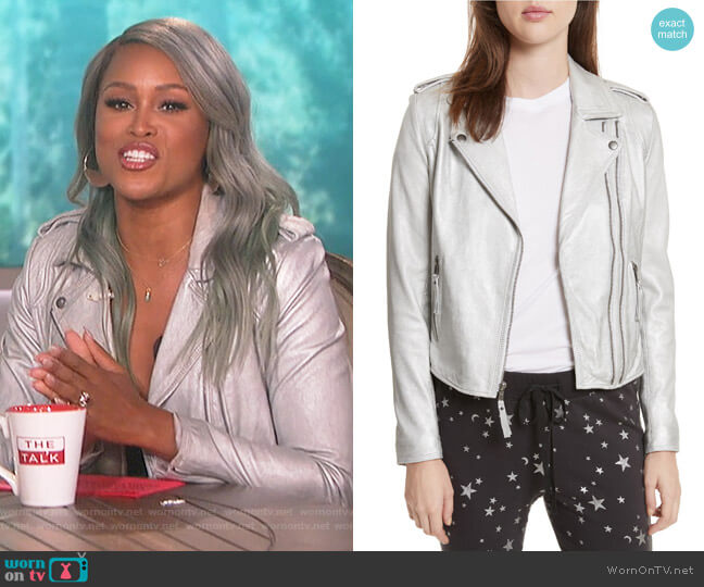 Leolani Leather Jacket by Joie worn by Eve on The Talk