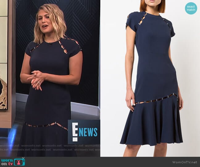 Staple Detail Dress by Jonathan Simkhai worn by Carissa Loethen Culiner on E! News