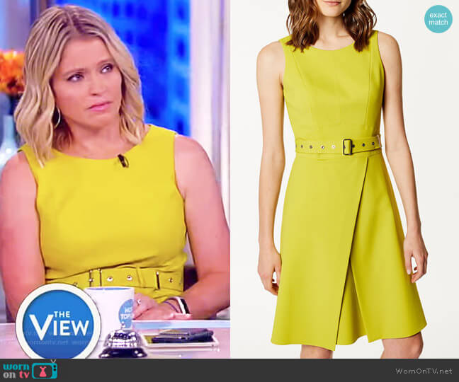 Wrap Mini Dress by Karen Millen worn by Sara Haines on The View