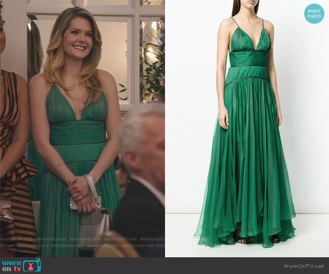 Katya maxi dress by Maria Lucia Hohan worn by Sutton (Meghann Fahy) on The Bold Type