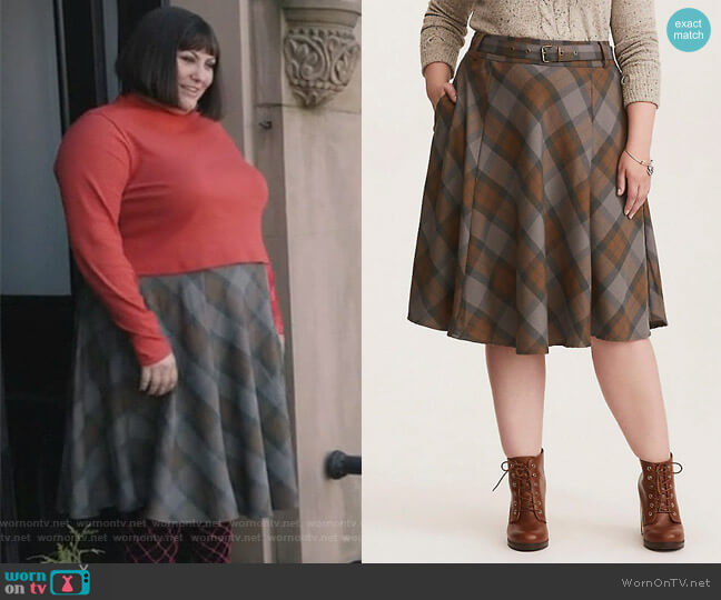 Tartan Skirt by Outlander worn by Plum Kettle (Joy Nash) on Dietland