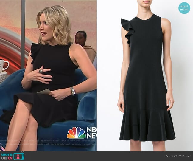 Sleeveless One Shoulder Ruffle Dress by Proenza Schouler worn by Megyn Kelly on Today