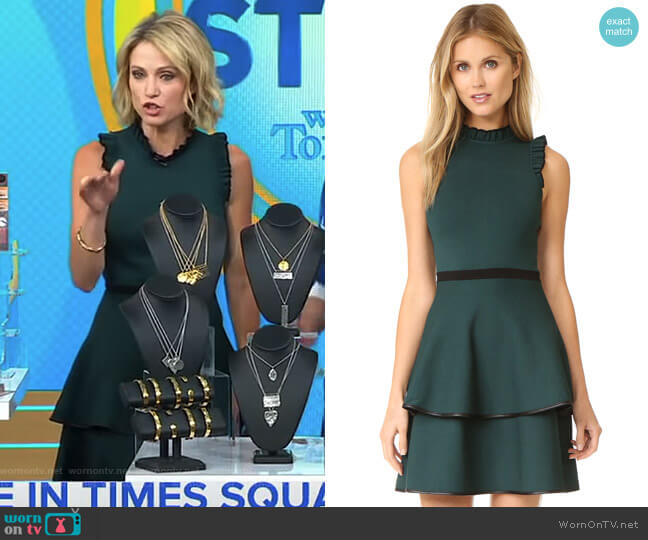 Ryker Dress by Parker worn by Amy Robach on Good Morning America