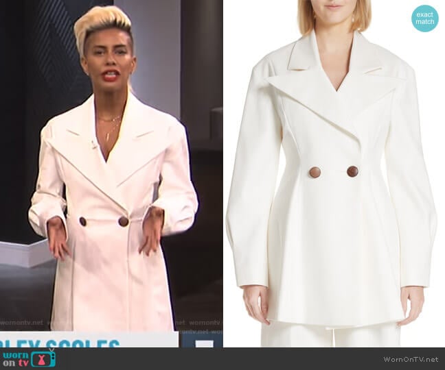 Maja Suit Jacket by Rejina Pyo worn by Sibley Scoles on E! News