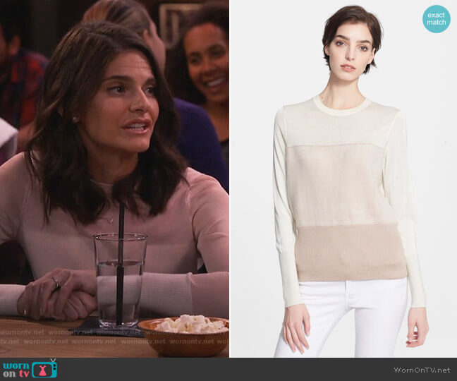 'Marissa' Long Sleeve Knit Top by Rag and Bone worn by Leslie Curry (Lindsey Kraft) on Living Biblically