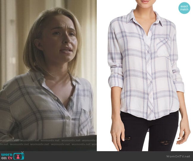 Hunter Plaid Shirt in Raspberry Coast White by Rails worn by Juliette Barnes (Hayden Panettiere) on Nashville