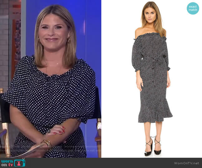 Grace Dress by Saloni worn by Jenna Bush Hager on Today