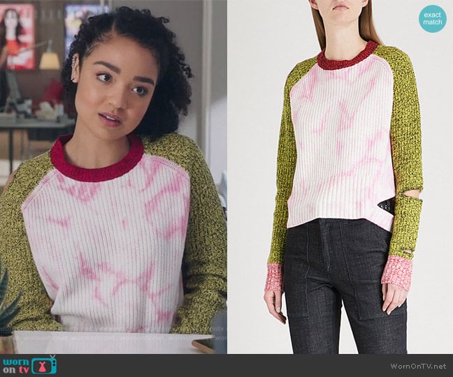 WornOnTV: Kat’s knitted cutout sweater on The Bold Type | Aisha Dee ...