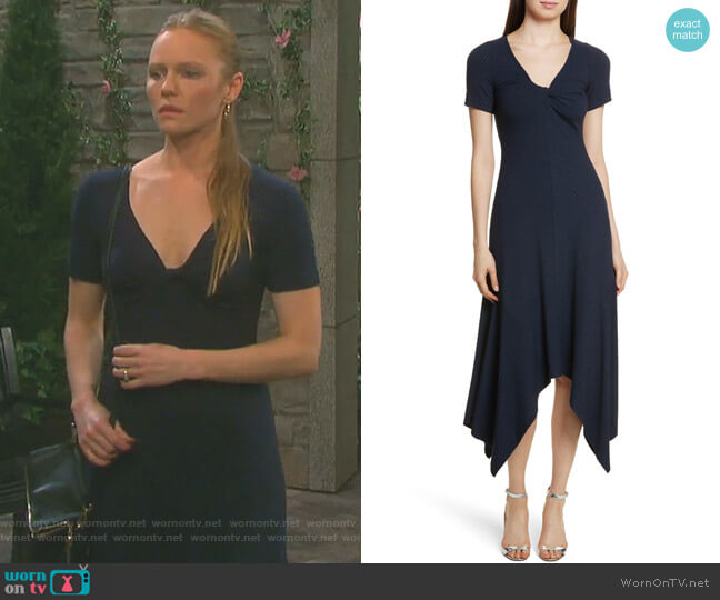 Knotted Rib Knit Midi Dress by ALC worn by Abigail Deveraux (Kate Mansi) on Days of our Lives