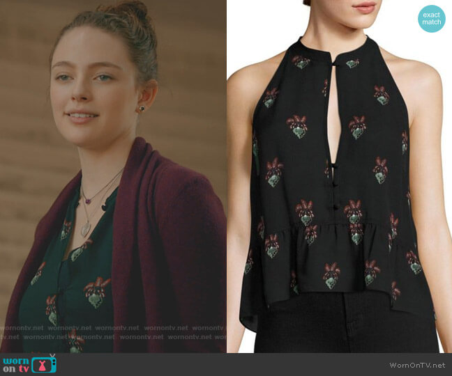Binx Peplum Silk Top by ALC worn by Hope Mikaelson (Danielle Rose Russell) on The Originals