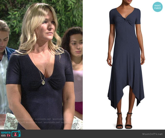 ALC Reva Dress worn by Sharon Newman (Sharon Case) on The Young and the Restless