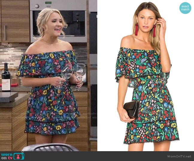 Alice + Olivia Tylie Dress worn by Gabi Diamond (Emily Osment) on Young and Hungry