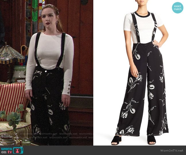 Band of Gypsies Tulip Overalls worn by Mariah Copeland (Camryn Grimes) on The Young and the Restless