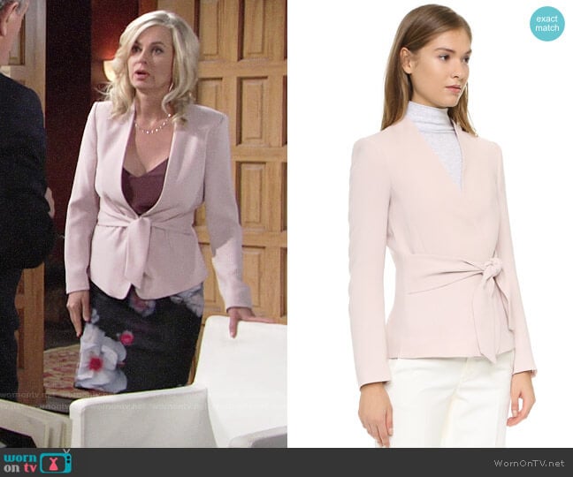 Club Monaco Itzel Jacket worn by Ashley Abbott (Eileen Davidson) on The Young and the Restless