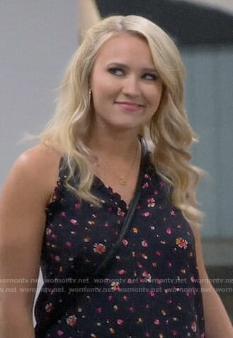 Gabi's floral cami on Young and Hungry