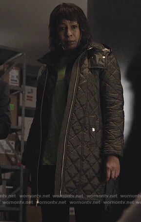 Julia’s green quilted jacket on Dietland