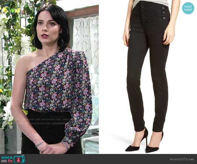 J Brand Natasha Jeans worn by Tessa Porter (Cait Fairbanks) on The Young and the Restless