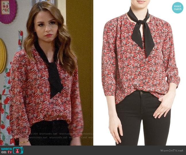 Joie Elick Top worn by Sofia Rodriguez (Aimee Carrero) on Young & Hungry
