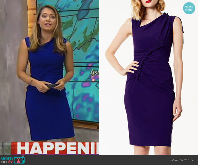 Sleeveless Pencil Dress by Karen Millen worn by Ginger Zee on Good Morning America