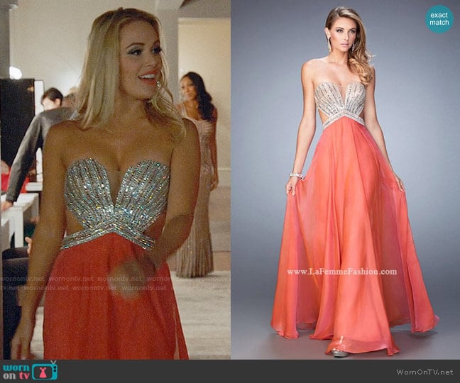 La Femme Style 22179 Gown worn by Candy Coco (Natalie Hall) on UnReal