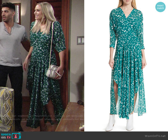 WornOnTV: Abby’s green floral maxi dress on The Young and the Restless ...