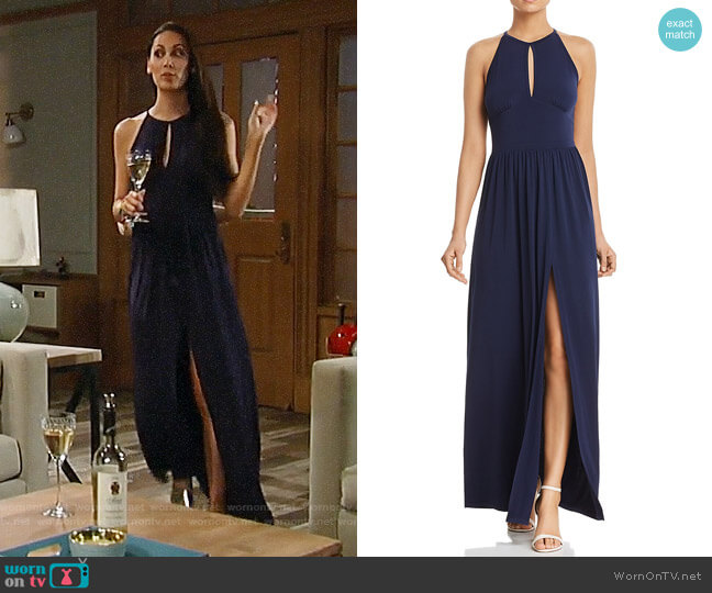 MICHAEL Michael Kors Keyhole Maxi Dress worn by Terri on General Hospital