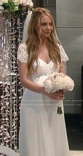 Nelle’s wedding dress on General Hospital