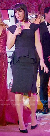 Quinn's black peplum dress on UnReal