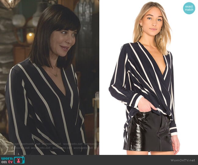 'Victor' Blouse by Rag & Bone worn by Cassandra Nightingale (Catherine Bell) on Good Witch