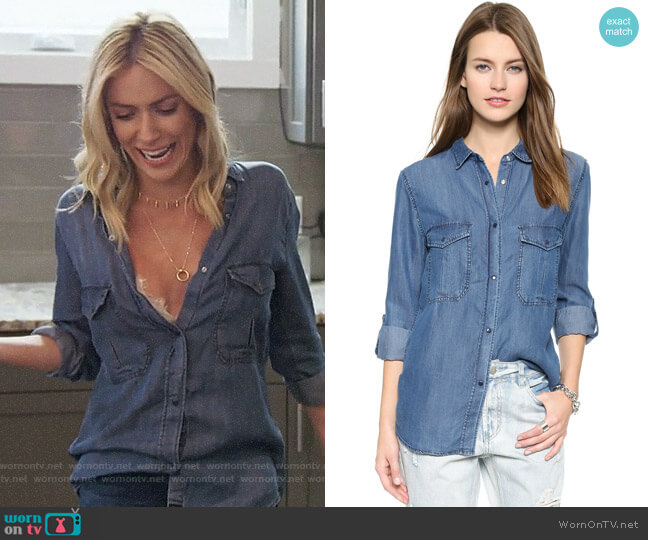 Rails Marlow Shirt worn by Kristin Cavallari on Very Cavallari