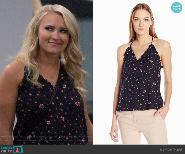 Rebecca Taylor Mia Camisole worn by Gabi Diamond (Emily Osment) on Young and Hungry