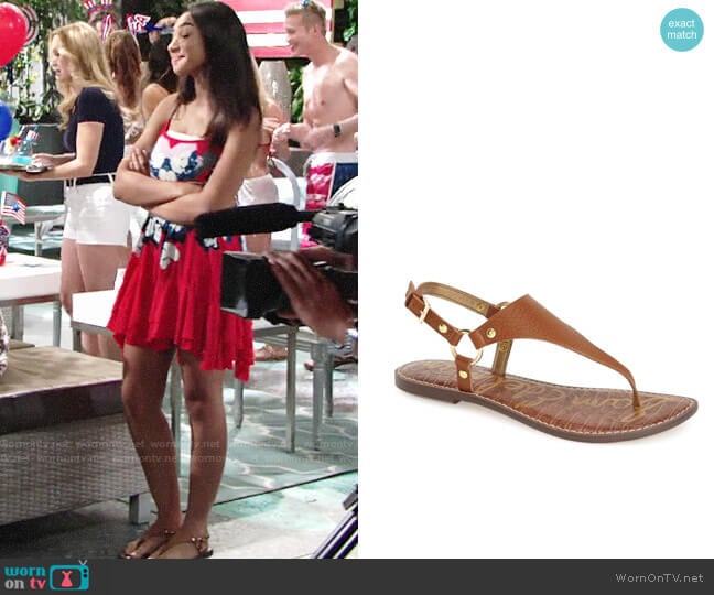 Sam Edelman Greta Sandal worn by Shauna (Camryn Hamm) on The Young and the Restless