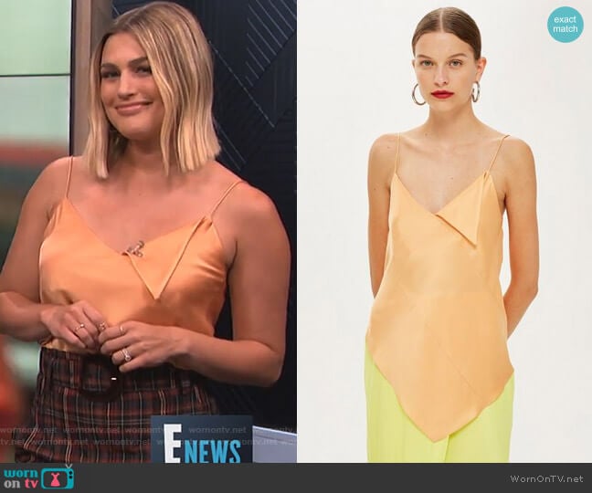 Spiral Camisole Top by Topshop Boutique worn by Carissa Loethen Culiner on E! News