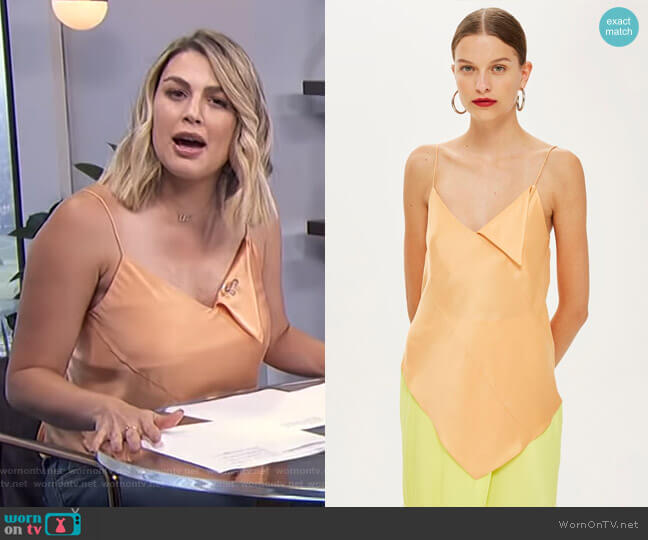 Spiral Camisole Top by Topshop Boutique worn by Carissa Loethen Culiner on E! News