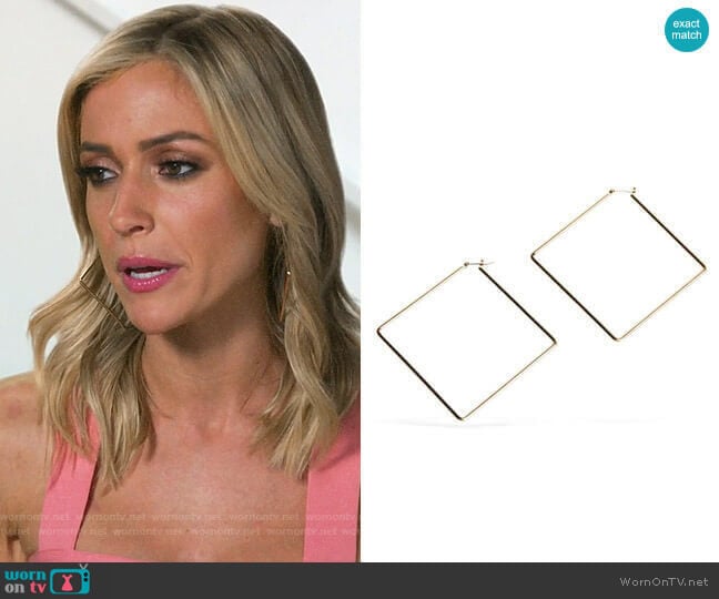 Uncommon James Girl Boss Hoops worn by Kristin Cavallari on Very Cavallari