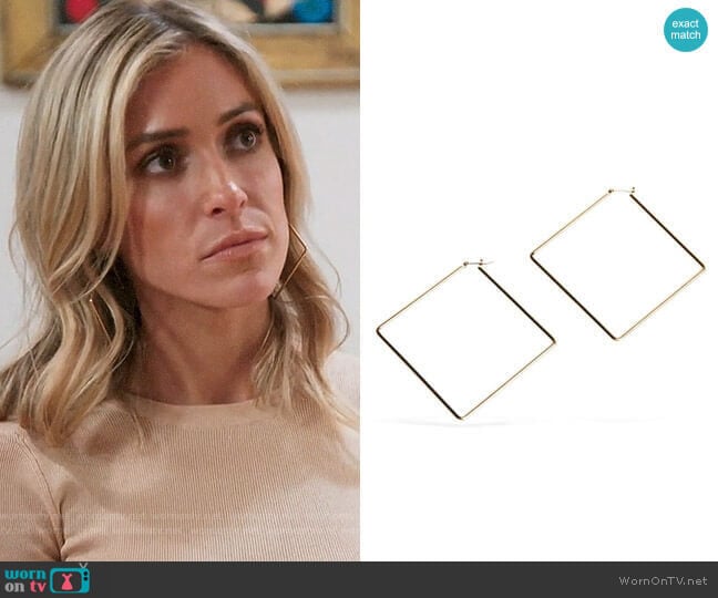 Uncommon James Girl Boss Hoops worn by Kristin Cavallari on Very Cavallari