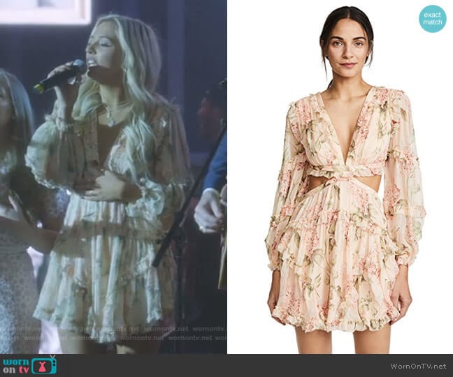 Prima Floating Cutout Dress by Zimmermann worn by Maddie Jaymes (Lennon Stella) on Nashville