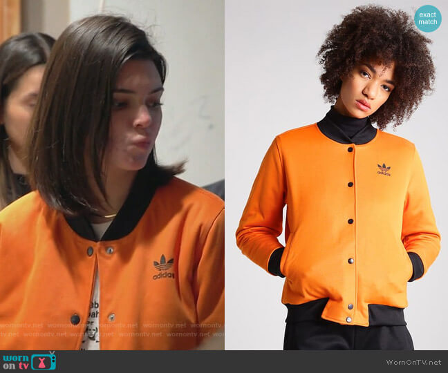 Brooklyn Heights bomber jacket by Adidas worn by Kendall Jenner  on Keeping Up with the Kardashians