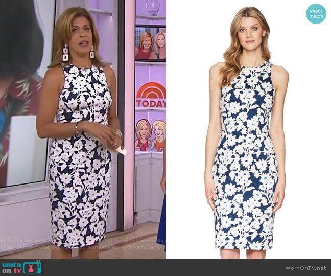 Daisy Field Dress by Adrianna Papell worn by Hoda Kotb on Today