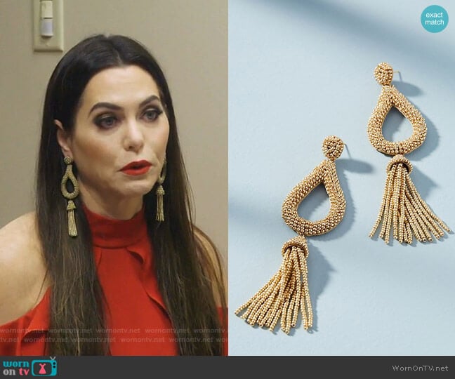 Jasmine Earrings by Anthropologie  worn by D’Andra Simmons on The Real Housewives of Dallas