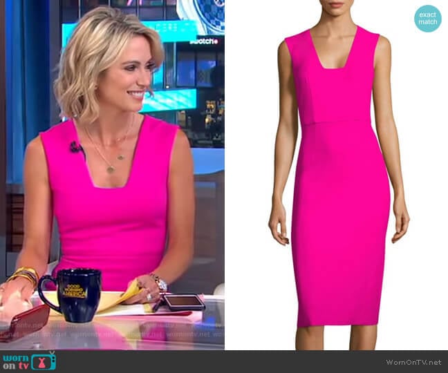 Sleeveless Dress by Antonio Berardi worn by Amy Robach on Good Morning America