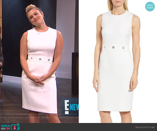 Duleama Dress by Boss worn by Carissa Loethen Culiner on E! News