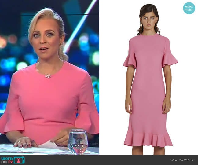 Willow Bias Tee Dress by By Johnny. worn by Carrie Bickmore on The Project