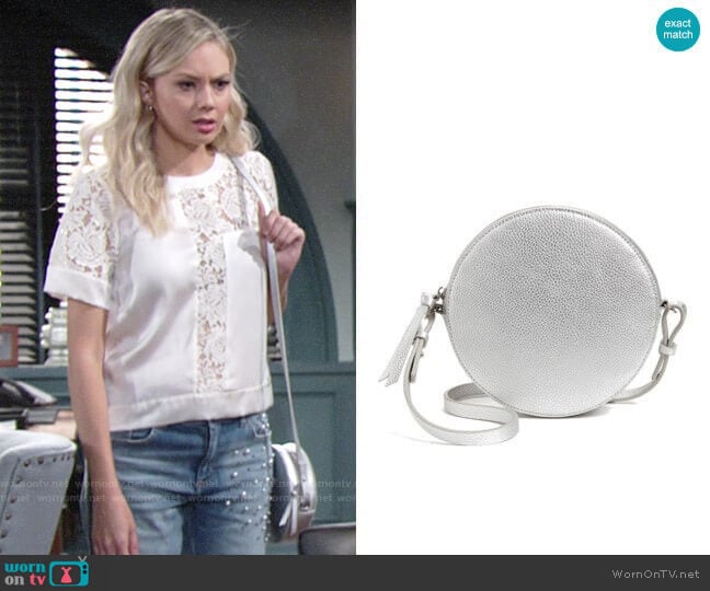 Chelsea28 Cassie Faux Leather Crossbody Bag worn by Abby Newman (Melissa Ordway) on The Young and the Restless