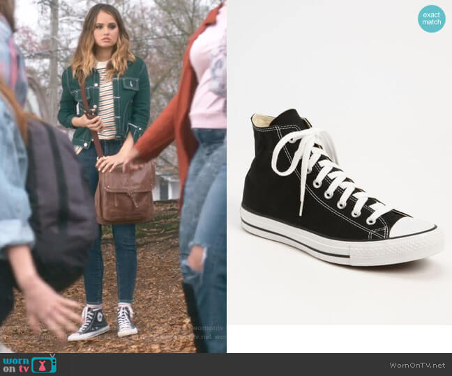 Converse Chuck Taylor High Top Sneakers worn by Patty Bladell (Debby Ryan) on Insatiable